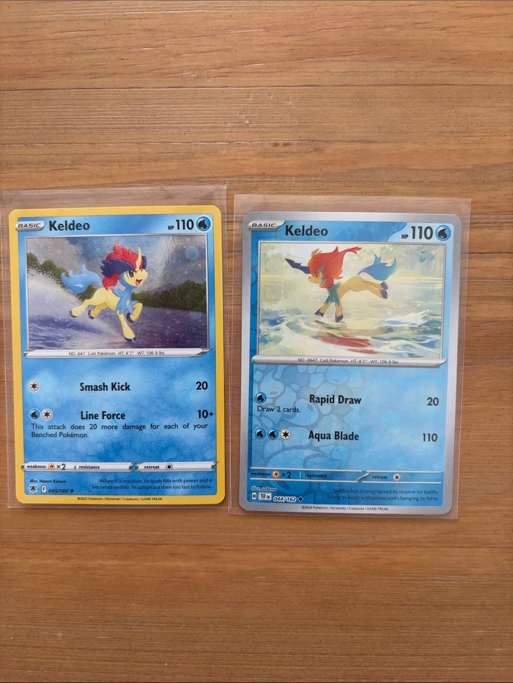 Keldeo Pokémon Card Lot | 2 Cards Reverse Holo Cosmo Holo Water Cards ✨5/$25✨
